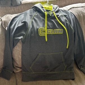 Signature Gray Hoodie with Neon Yellow Highlights